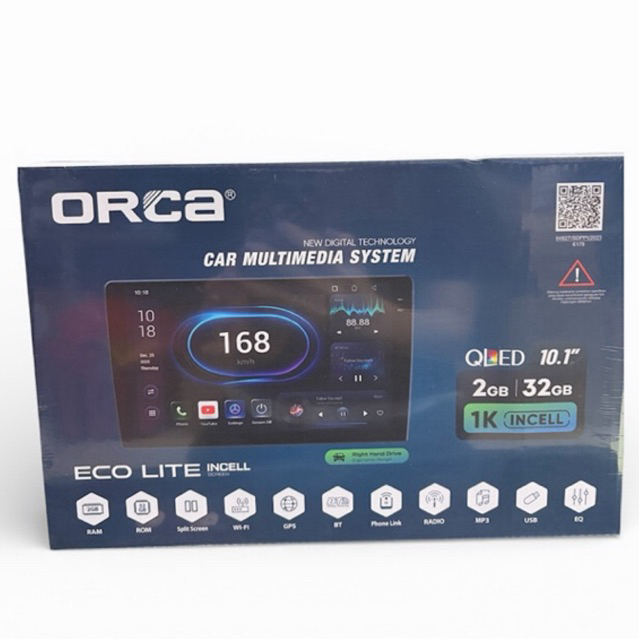Headunit Android Orca 2/32GB ecolite TV mobil 10inch
