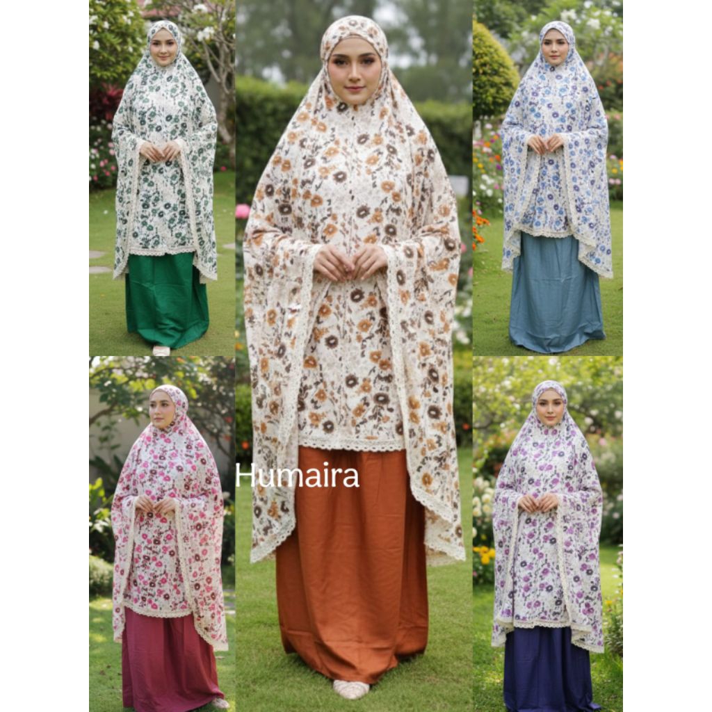 MUKENA Rayon Jumbo HUMAIRA Renda