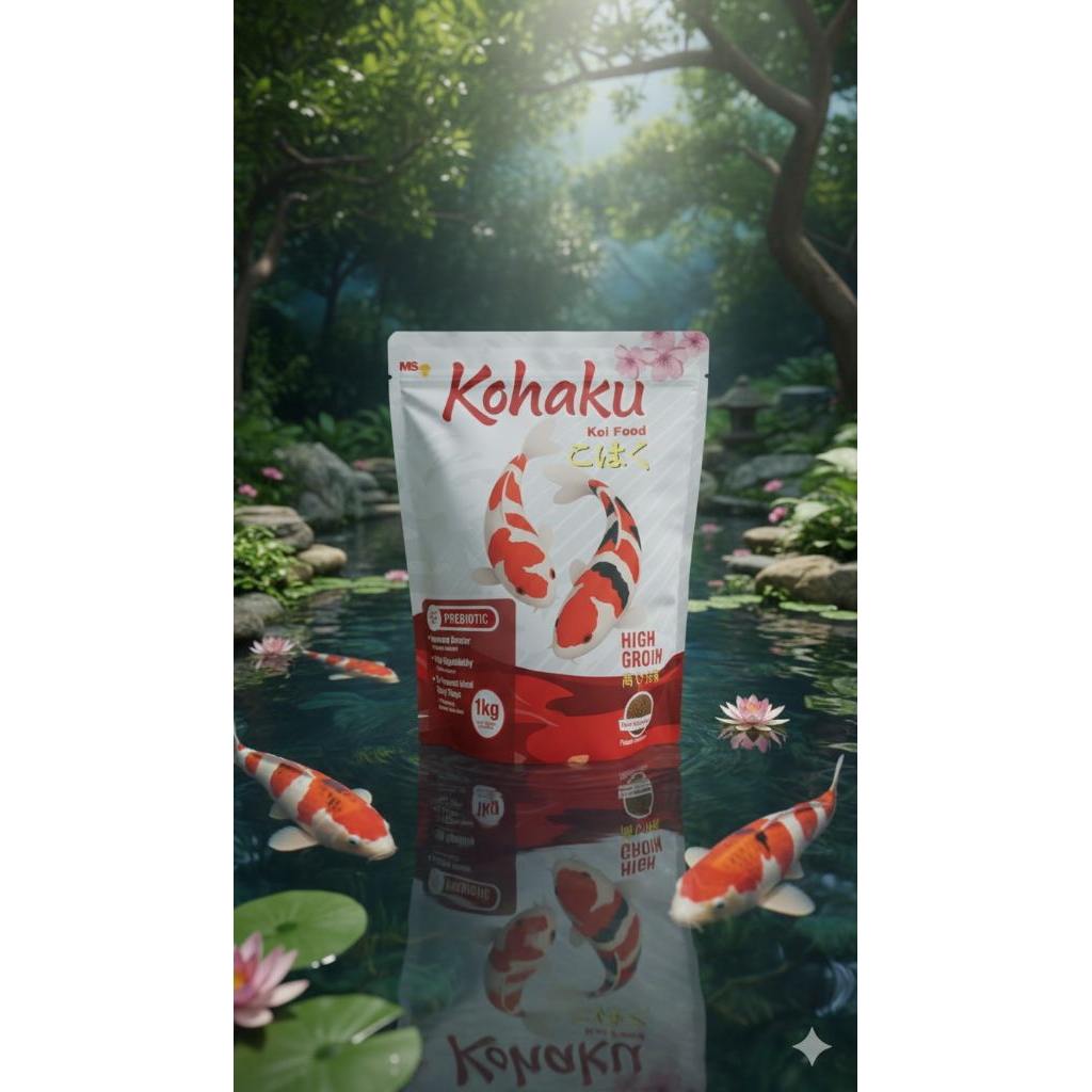 Pakan Koi Kohaku adalah pelet premium untuk koi