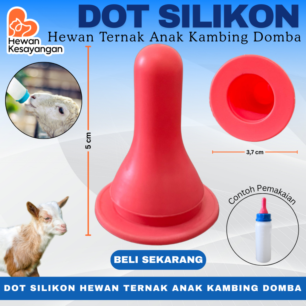 Dot Kambing Dot Cempe Silikon Merah Berkualitas Dot Anak Kambing dll