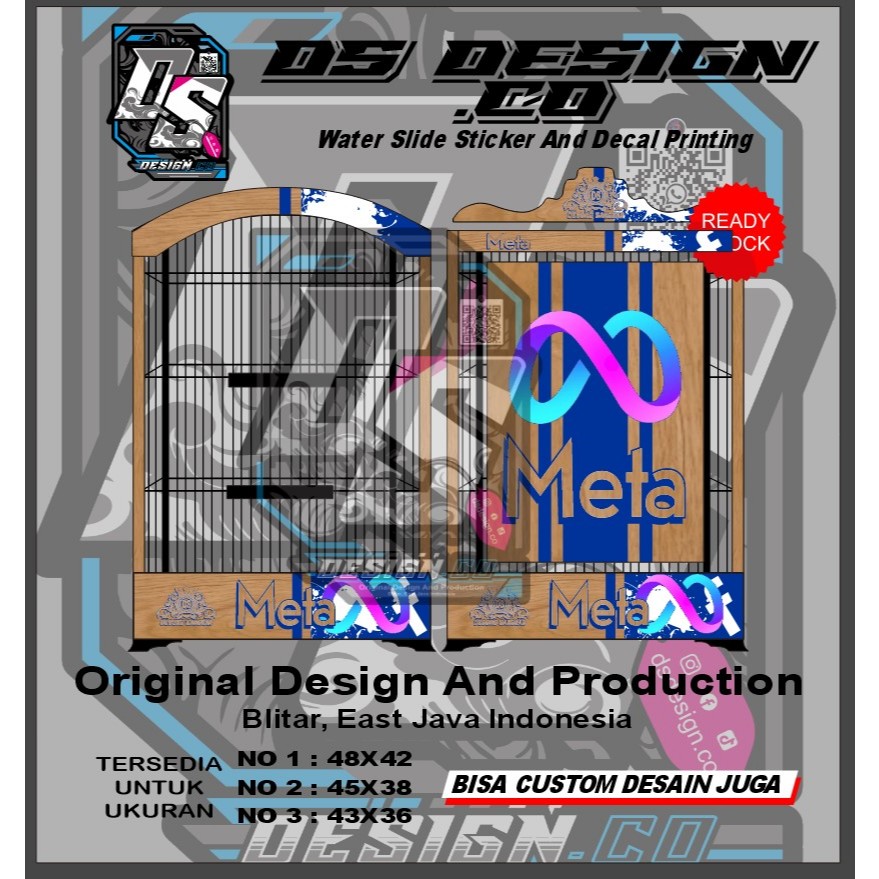 WATER SLIDE decal sangkar meta