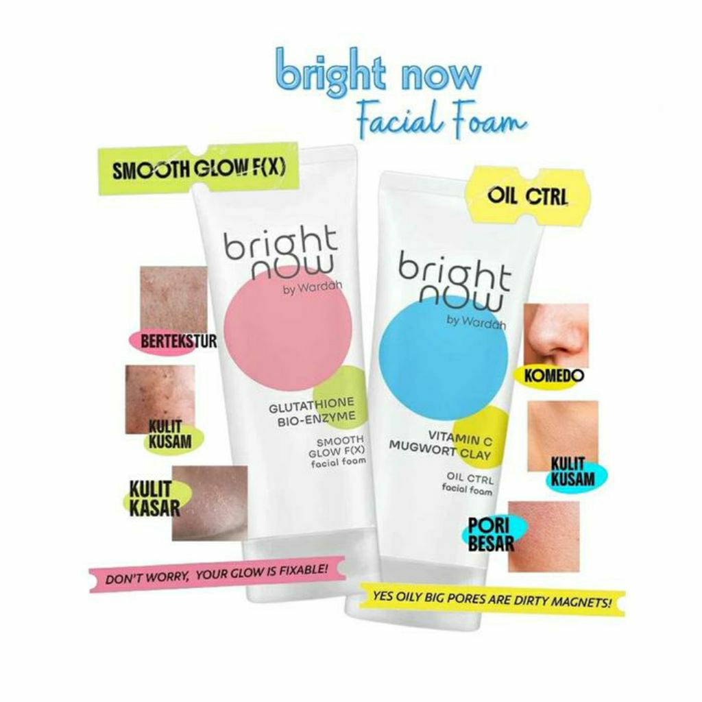 Wardah perfect bright facial foam sabun muka bright now
