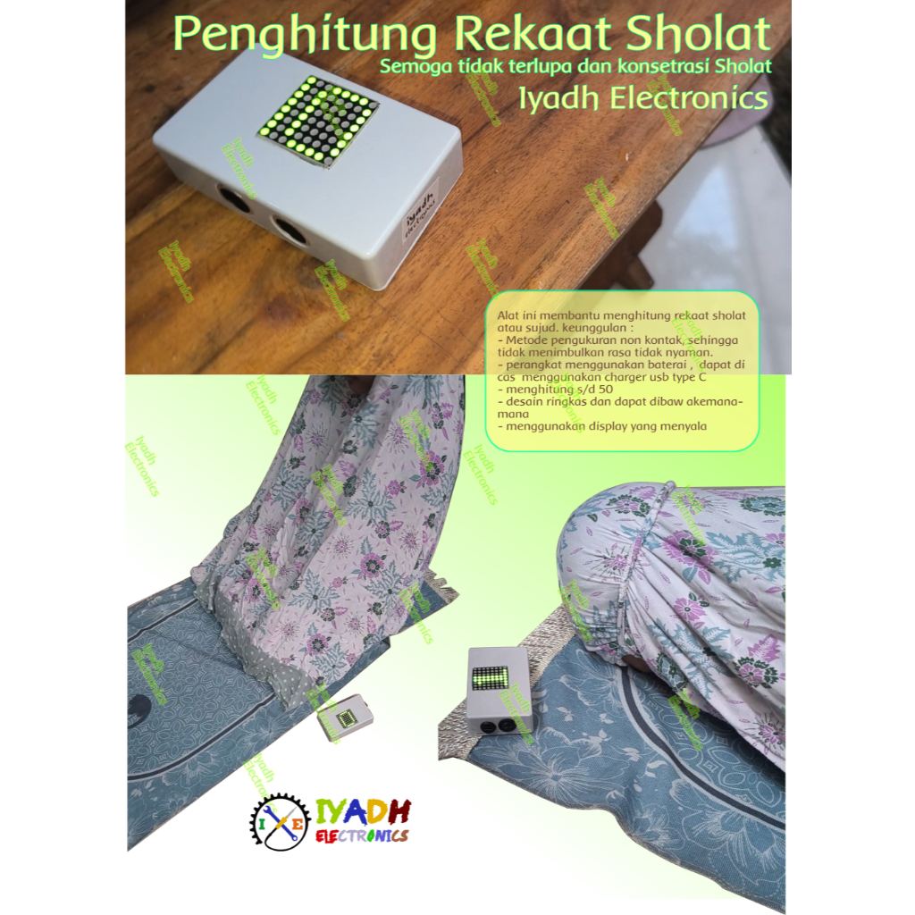 Penghitung Rekaat Sholat atau Sujud Counter