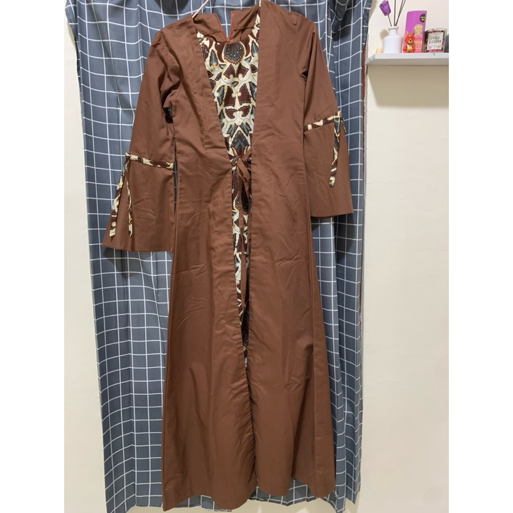 Preloved Gamis Batik Outer | Gamis Wanita Muslim