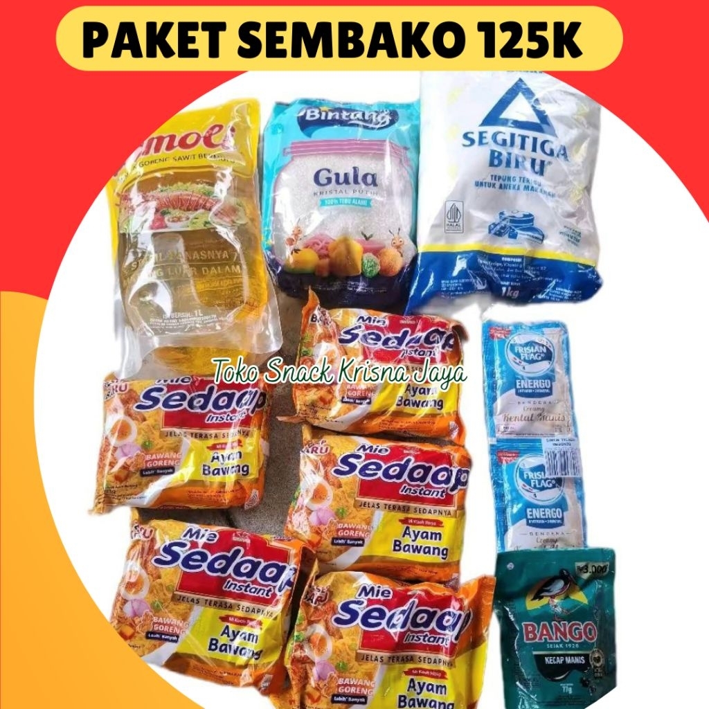 PAKET SEMBAKO KOMPLIT LENGKAP MURAH SERBA 125K
