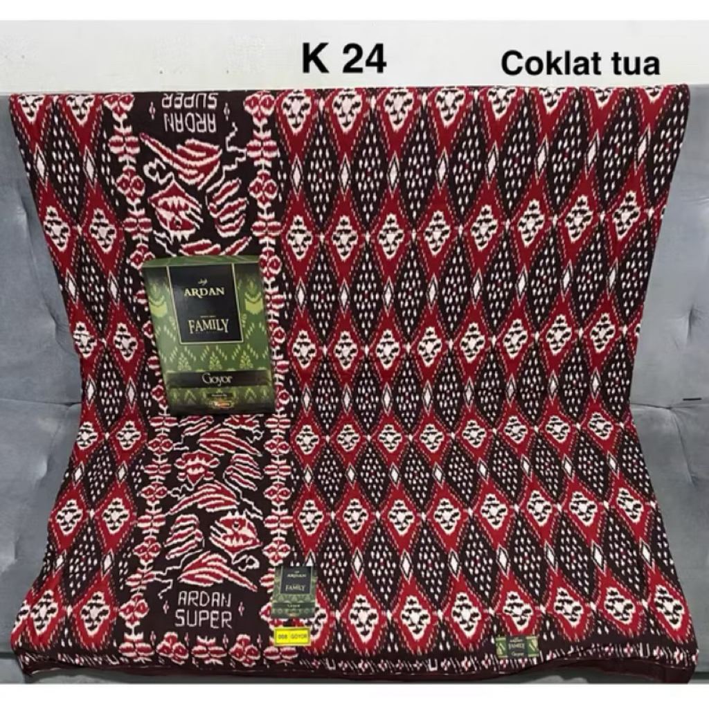 Sarung Ardan Goyor Kecubung warna cokelat tua grosir murah