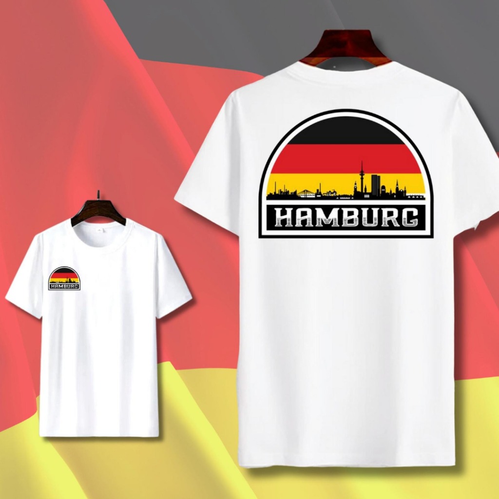 Kaos Tshirt Baju Murah Combed 30 Distro Hamburg GERMAN JERMAN GERMANY polos custom indonesia pria wa