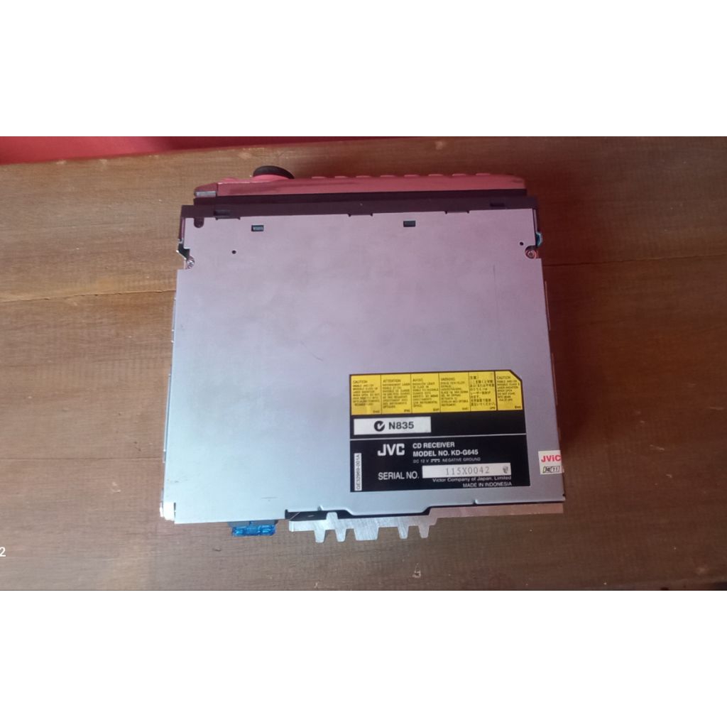 Head Unit Tape, Radio, DVD, USB, Merk JVC Original Copotan Mobil Kia.
