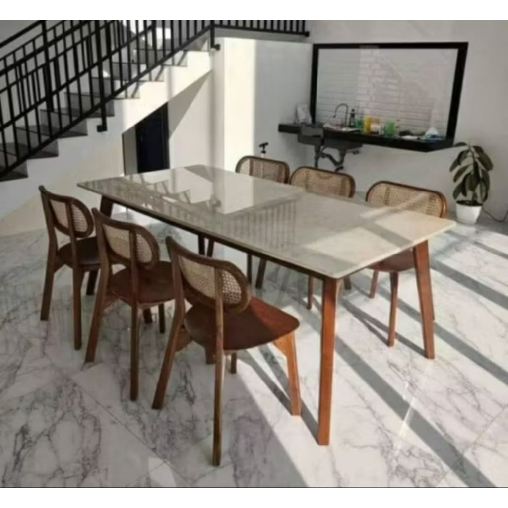 K6 meja marmer 160x80