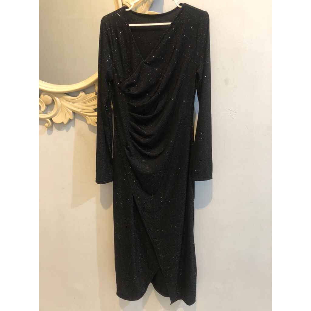 Preloved Dazy Dress Black Glamour Size XL