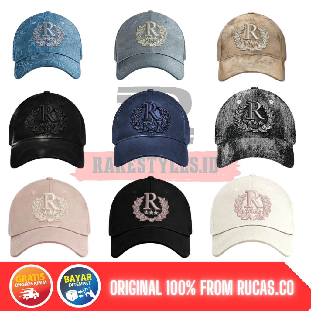 [ ORIGINAL 100% MURAH ] RUCAS CAP DENIM/LEATHER