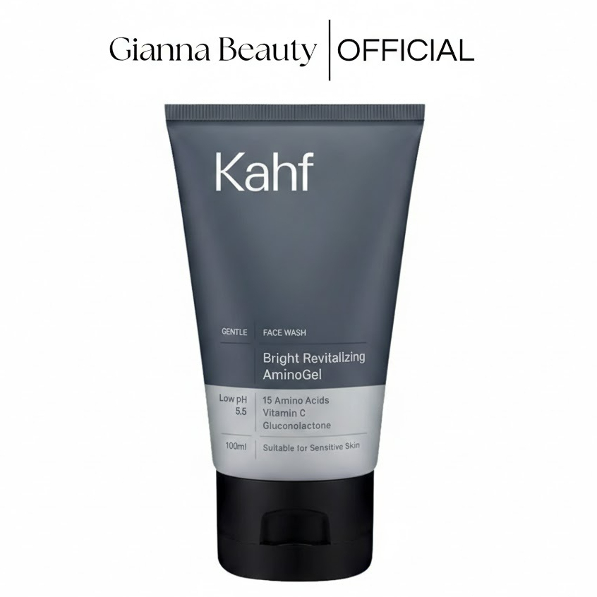 Kahf Bright Revitalizing Amino Gel Face Wash 100 ml | Gianna Beauty Official