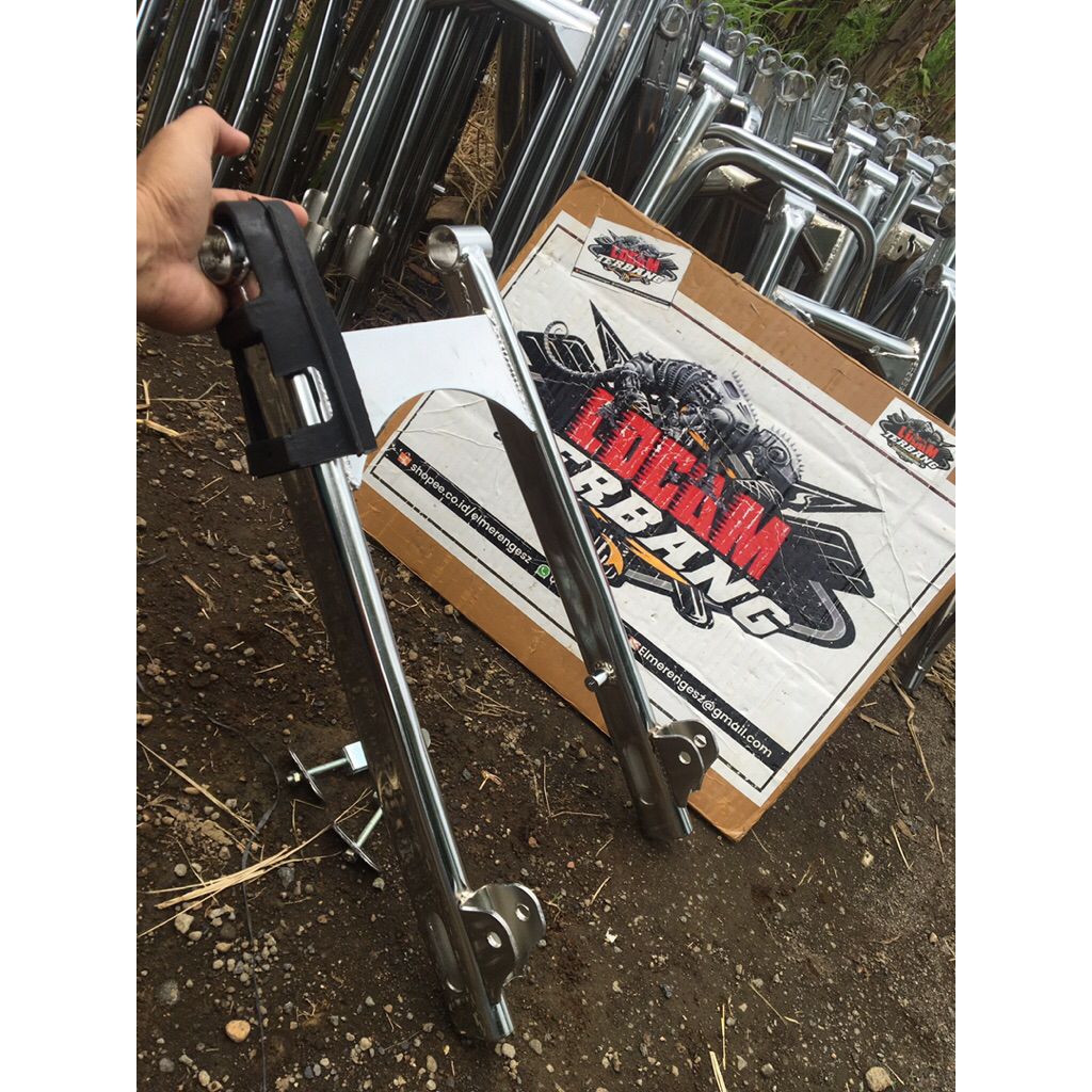 Swing AREM copy W175 itech PNP GL/GLmax/Mp Croum&Set Setelan Arm + karet pelindung Dettail khusus{Po