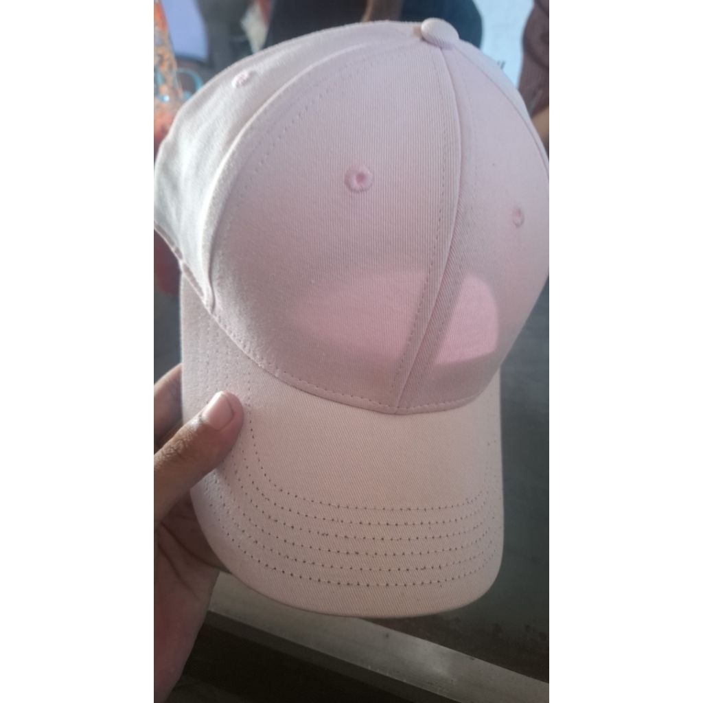 Topi Baseball Polos Bahan Drill Twill