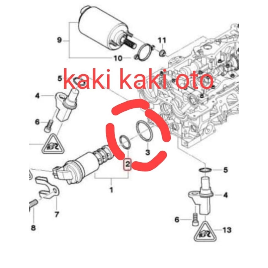 Set besar kecil Seal oring sensor vanos solenoid vanos selenoid BMW e46 n42 n46 e84 e90