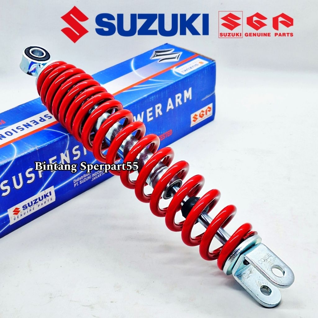Shockbreker Merah Shock Belakang Suzuki Spin 125 Skywive Skydrive Original Suzuki SGP