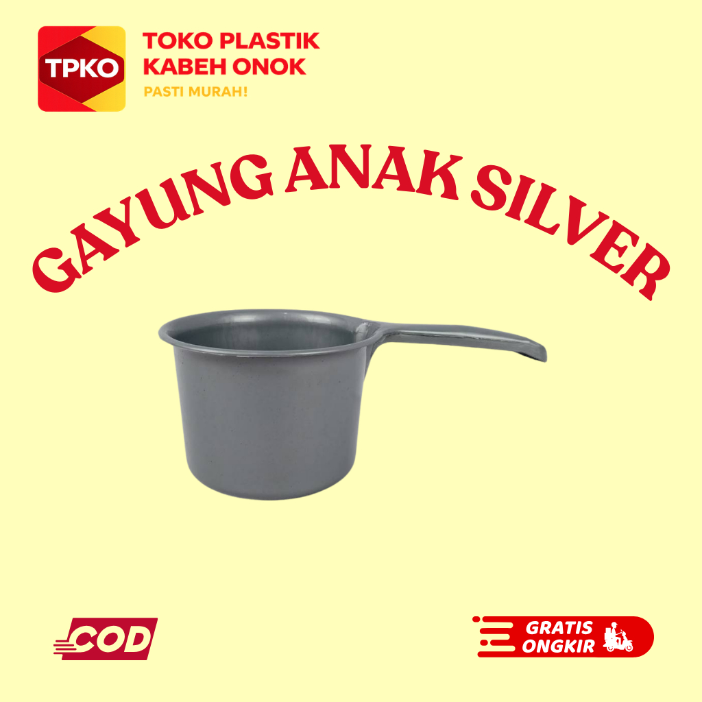 Gayung Plastik / Gayung air / Gayung Anak silver