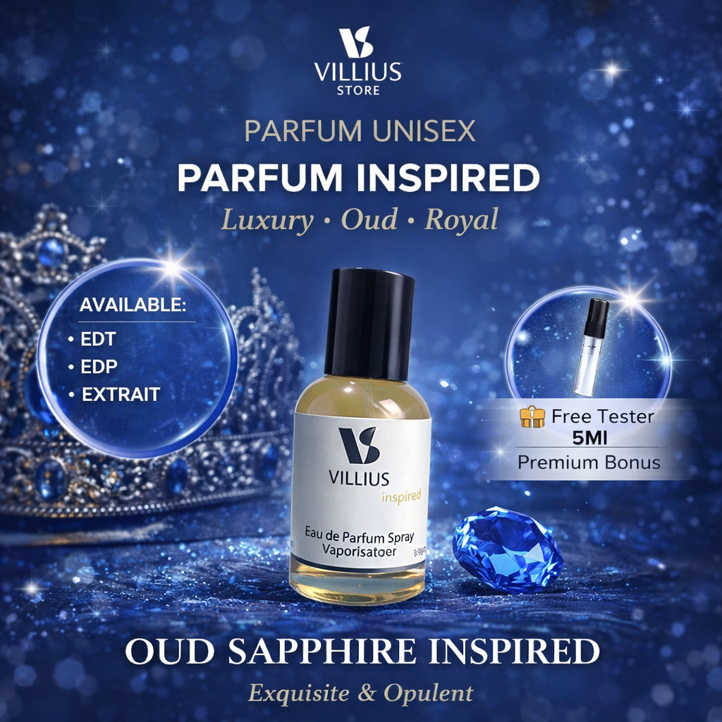 Parfum Pria Wanita Tahan Lama Dan Wangi 24 Jam Inspirasi OUD SAPPHIRE Rahasia Aroma Orang Kaya Keciu