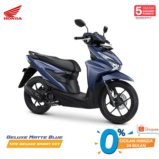 New Honda BEAT DELUXE SmartKey Keyless CBS ISS Motorcycle Sepeda Motor