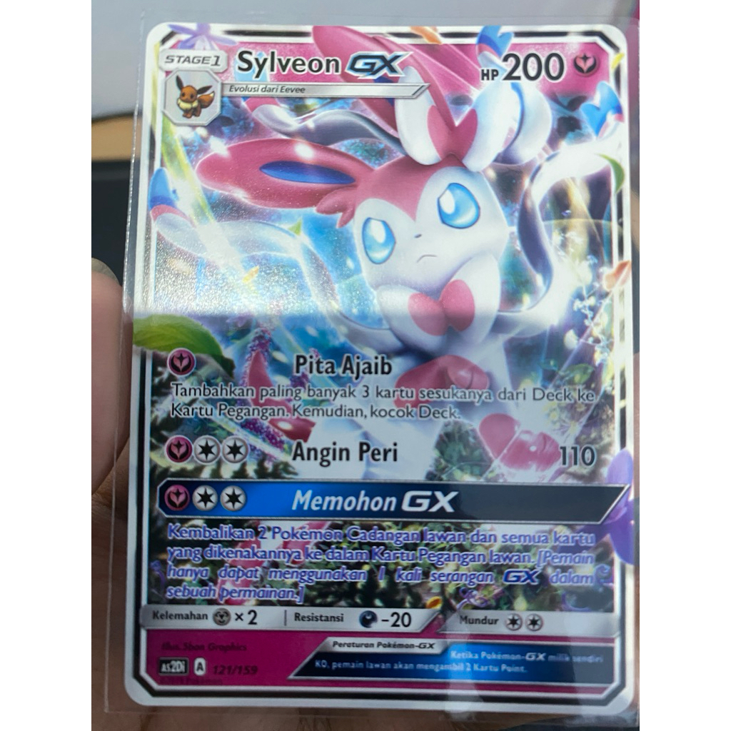 Sylveon GX 121/159 (Non Holo) (AS2Di) Kebangkitan Legenda Starter Deck GX Matahari dan Bulan TCG Pok