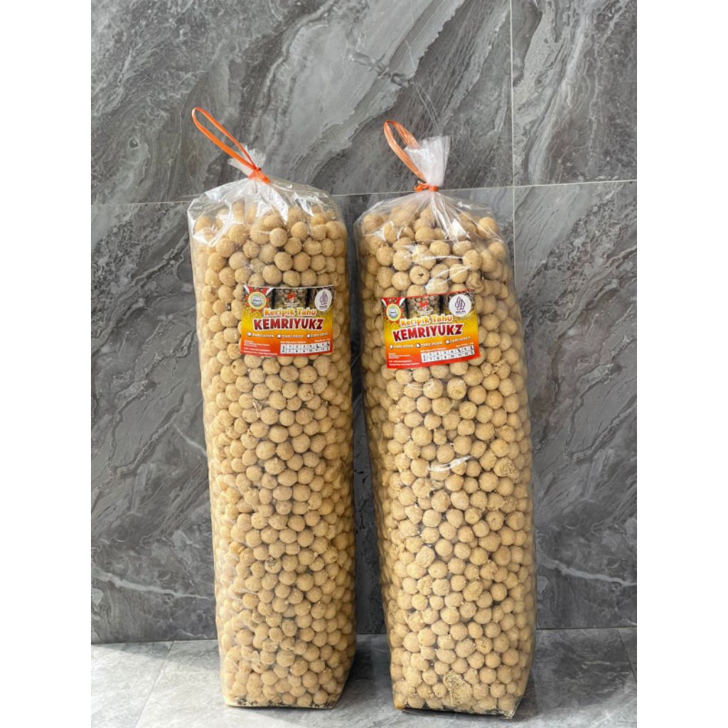 Tahu Bulat Mini Kering 1 KG - Ayam Bawang, Renyah dan Gurih