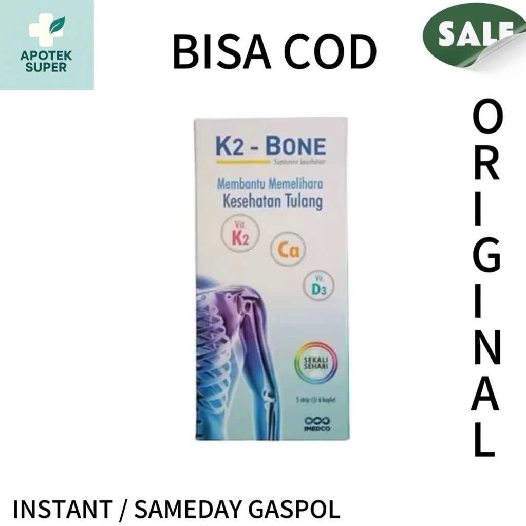 K2-Bone 30 Kapsul Vitamin Suplemen Tulang