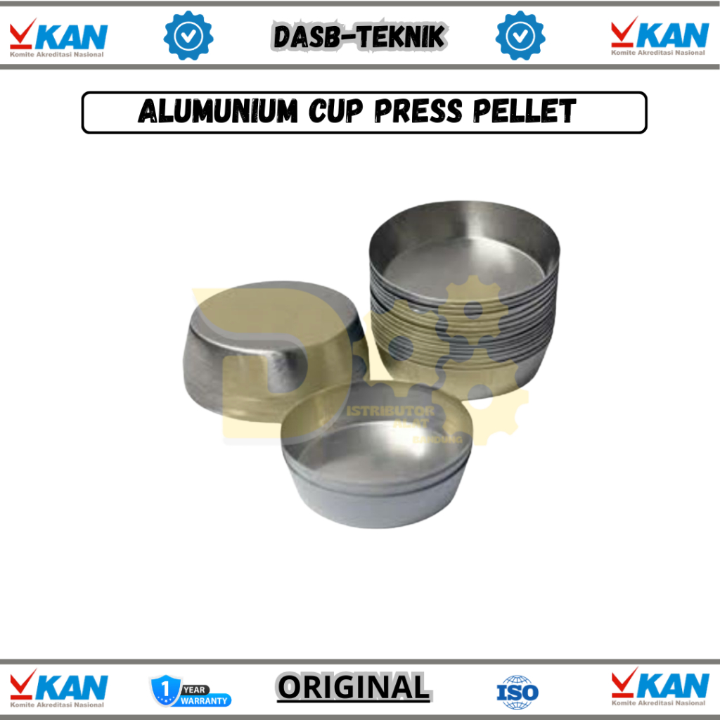 Aluminium Cup 40mm untuk Mesin Press Pellet Otomatis & Manual