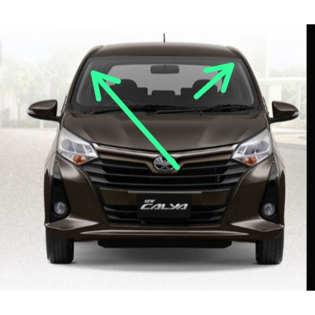 karet kaca besar depan mobil calya sigra