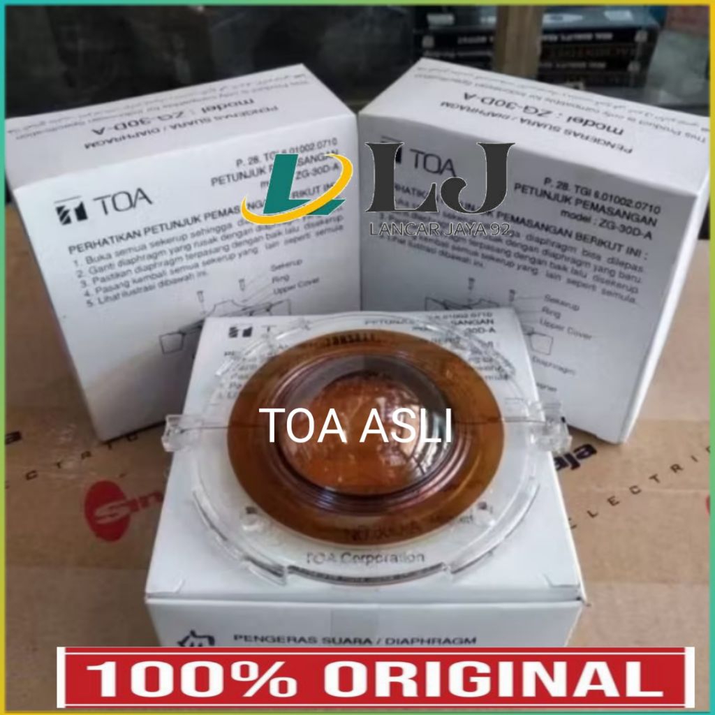 DIAPHRAGM SPUL TOA ZG-30D-A 25W SPULL TOA ZG30DA 25 W FOR CORONG SPEAKER ZH-5025B ZH-5052B SEPUI COR