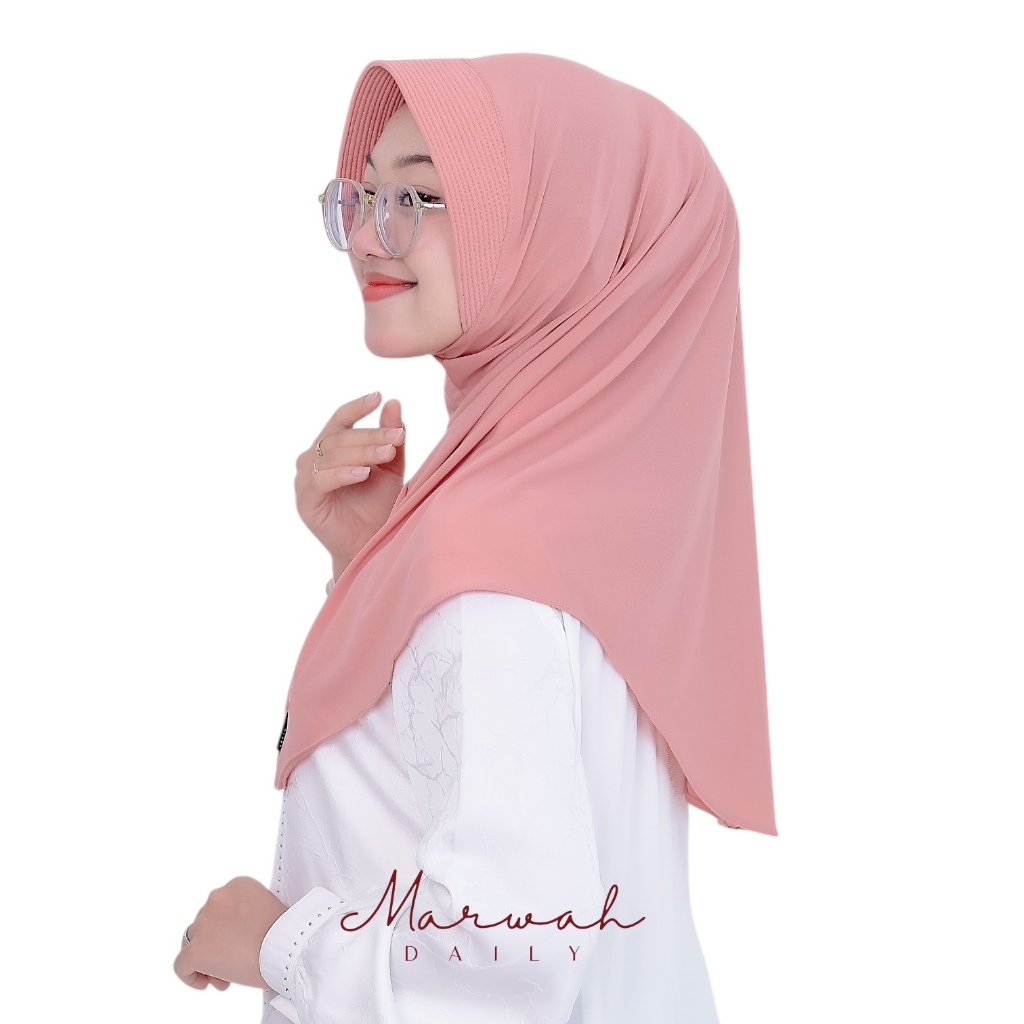HIJAB POLOS BERGO INSTAN  (S) CHR HIJAB | KERUDUNG POLOD HIJAB INSTAN JERSEY SUPER ORIGINAL
