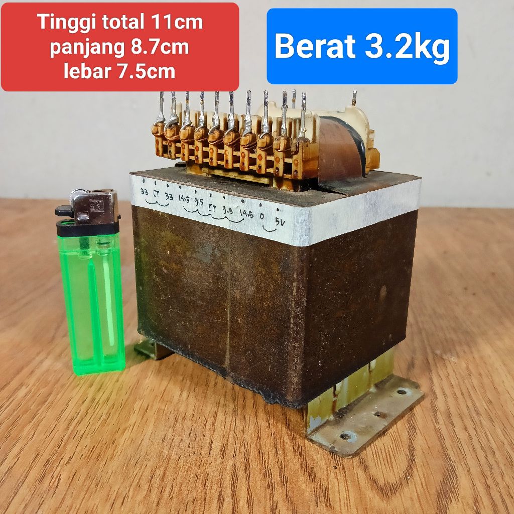 Trafo Bando copotan SONY CT33V 5A besar bekas normal ori