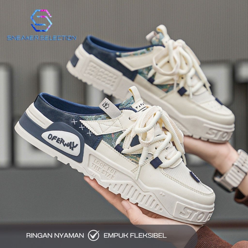 SNEAKER.SELECTION Sepatu Slip-On Original Quality Terbaru Sepatu Slop Anti Slip K51 Sepatu Korean Ke