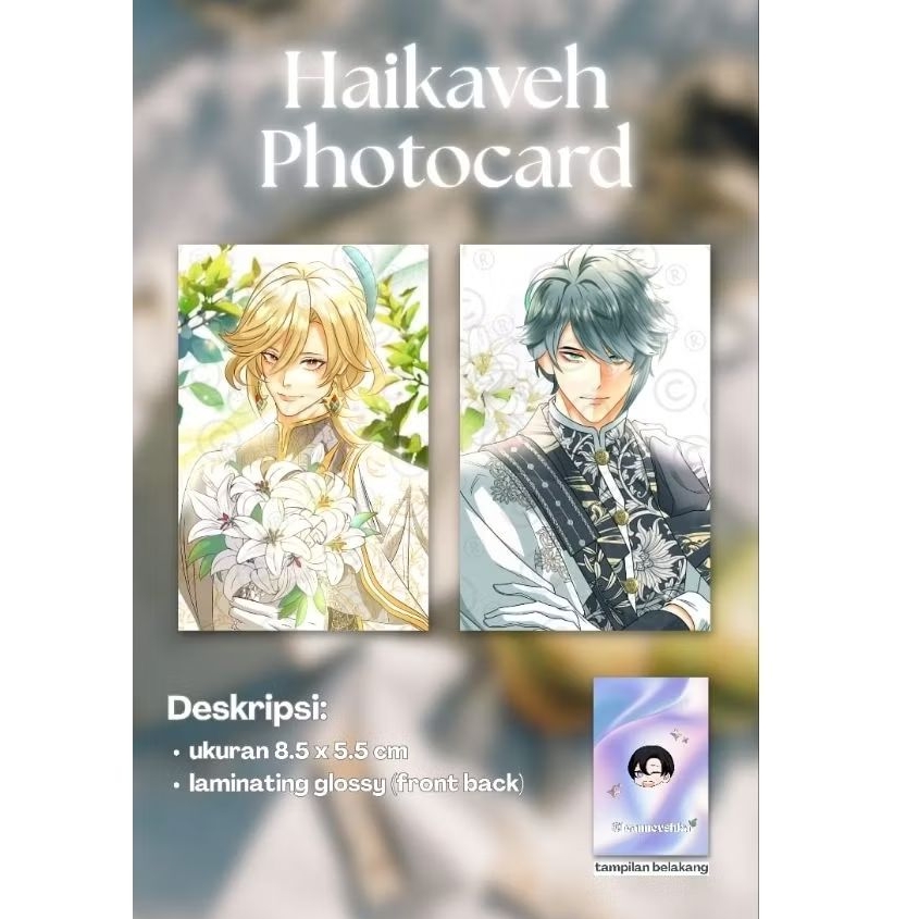 PHOTOCARD GENSHIN IMPACT FANART [HAIKAVEH]