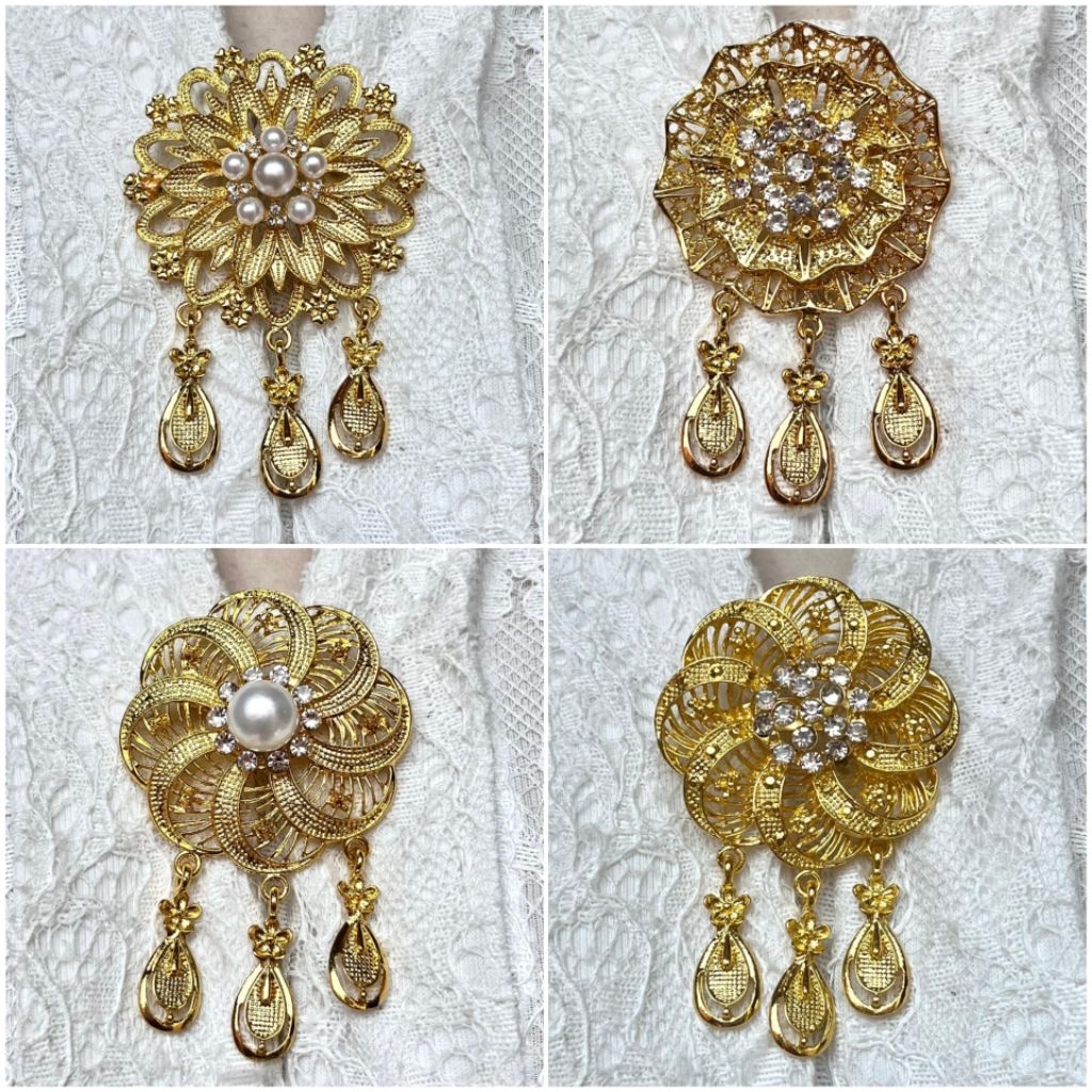 bros kebaya anak /  bros kebaya kecil jurai / bros kebaya kartini / bros kebaya pesta