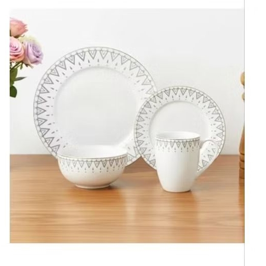 Dinner set piring set 8 pcs bone china Delicia type shania