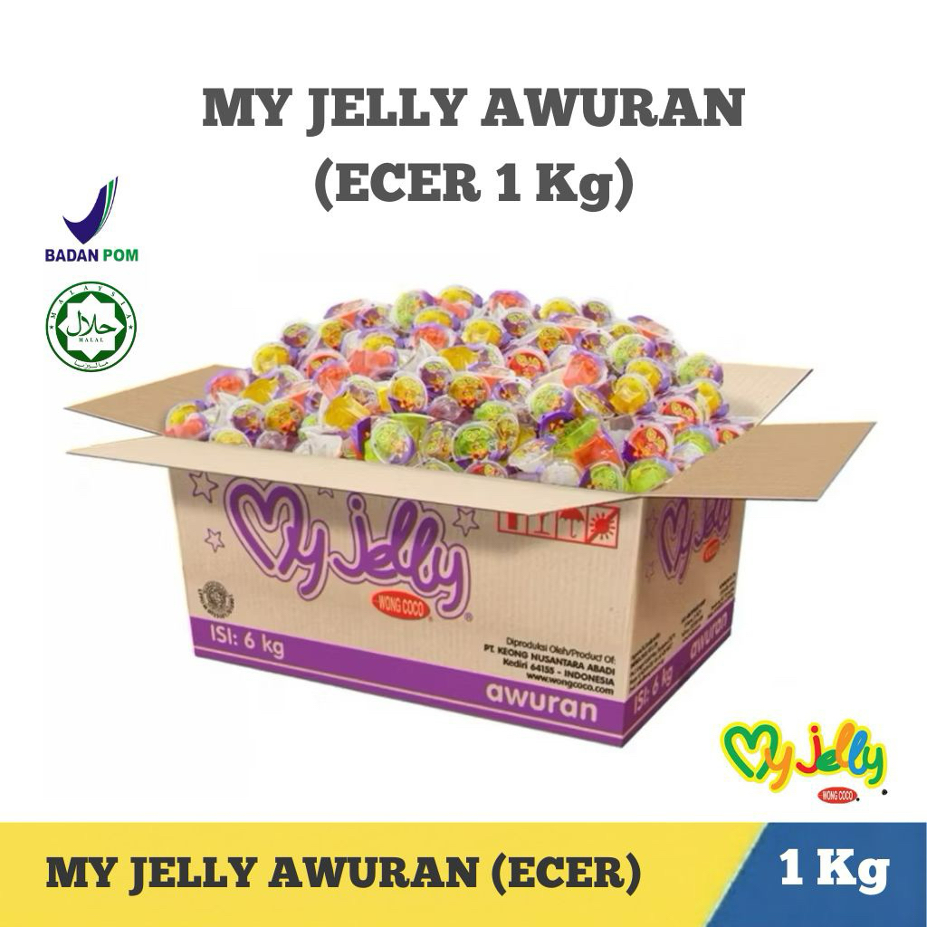 My Jelly 1 Kg / My Jelly Kiloan Murah / MY JELLY KILOAN Exp 2027