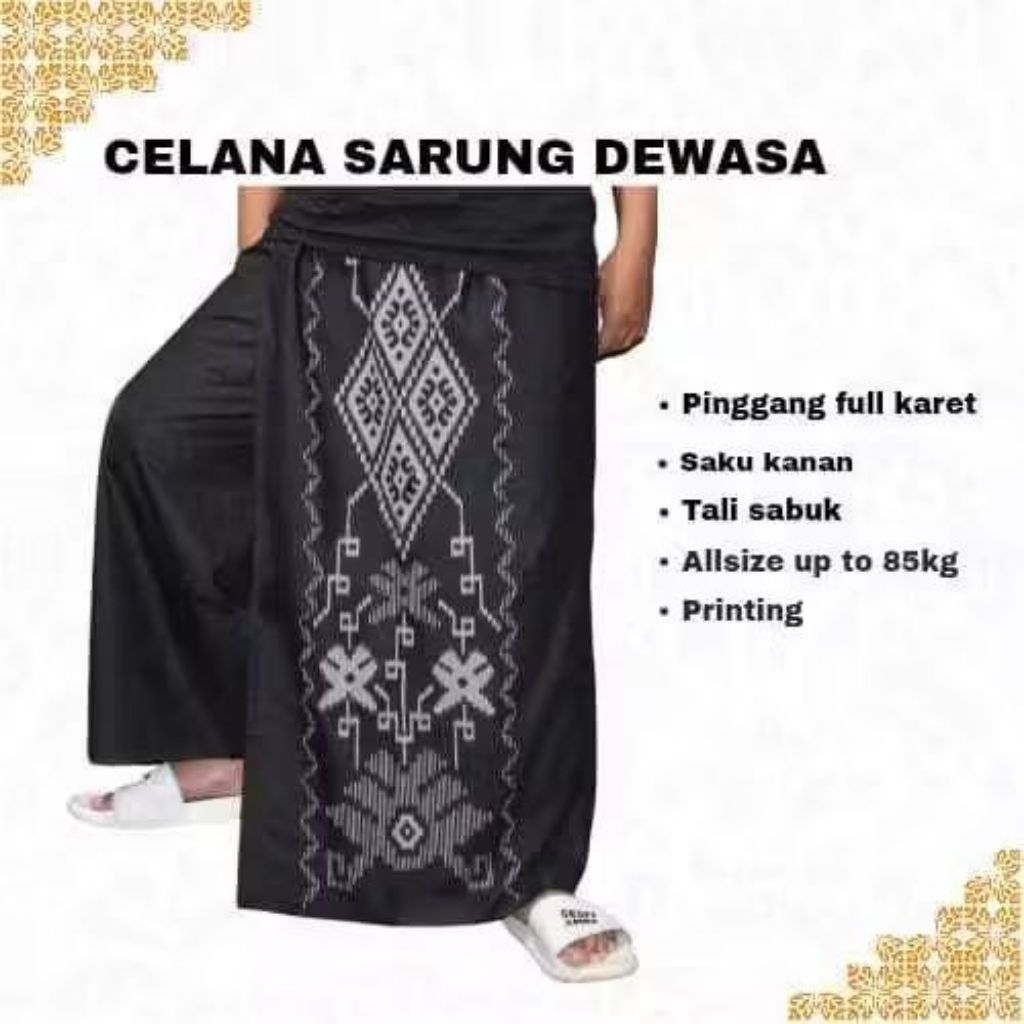 Celana Sarung Balimoon Samarinda - Sarung Celana Batik Halus Dewasa