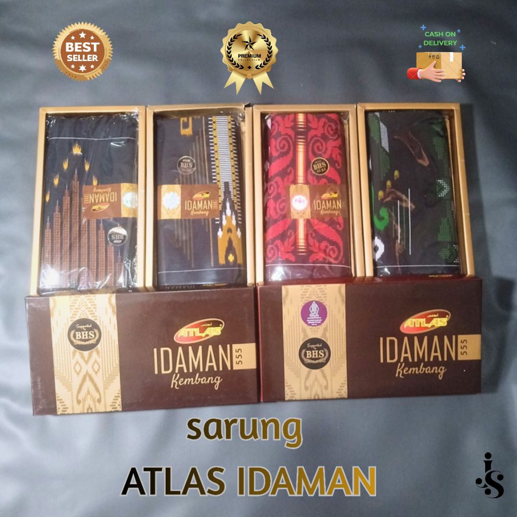 Sarung pria dewasa ATLAS IDAMAN sarung premium sarung batik sarung atlas premium original