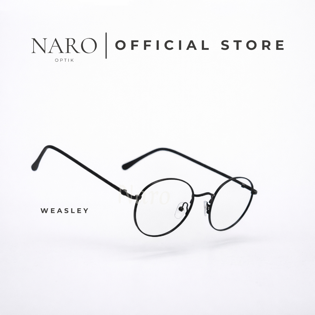NARO Frame Kacamata Weasley Bulat Kecil