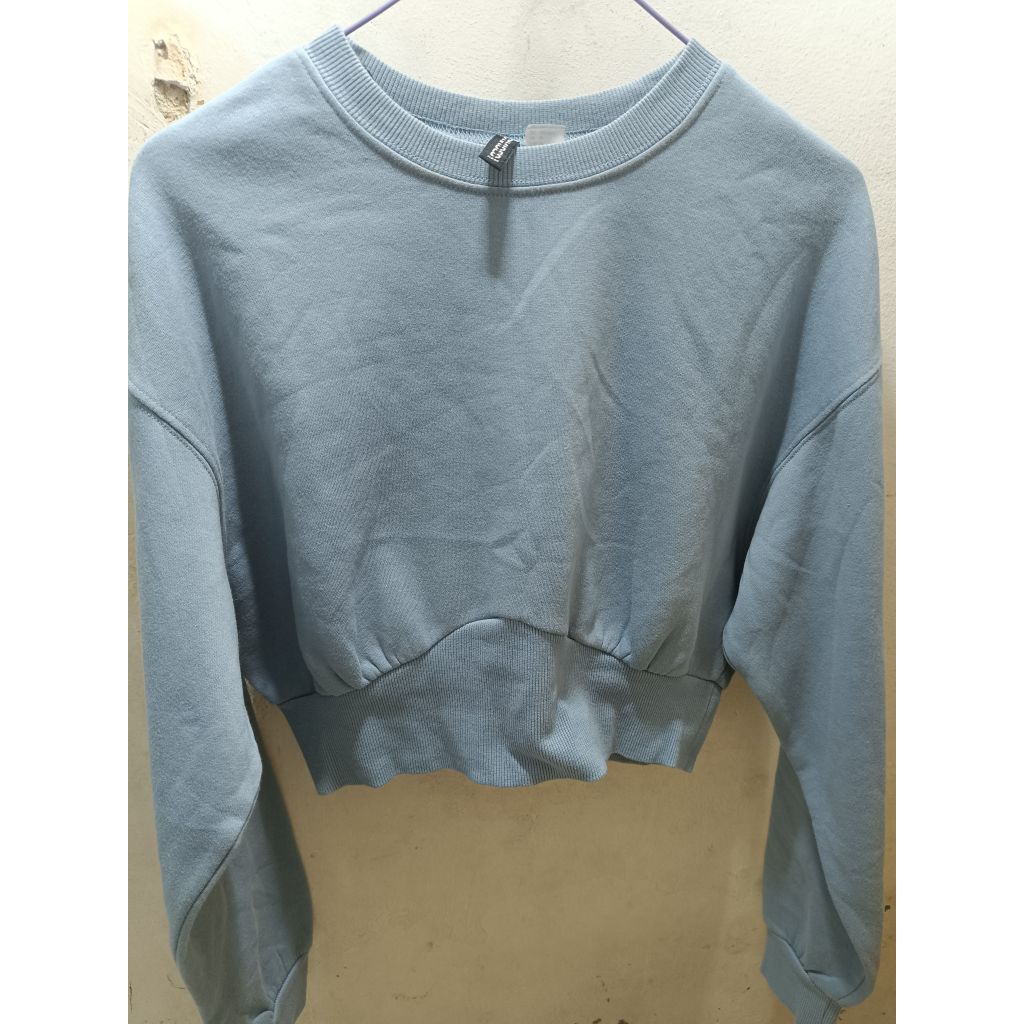 hoodie crewneck crop wanita preloved