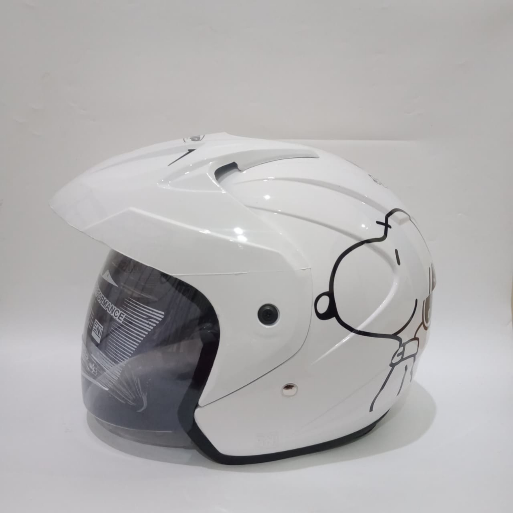 HELM MOTOR SNI MOTIF CANTIK MURAH NYAMAN KEREN SNI KARAKTER SNOOPY KUPU BUTTERFLY MOTIF WANITA HIJAB