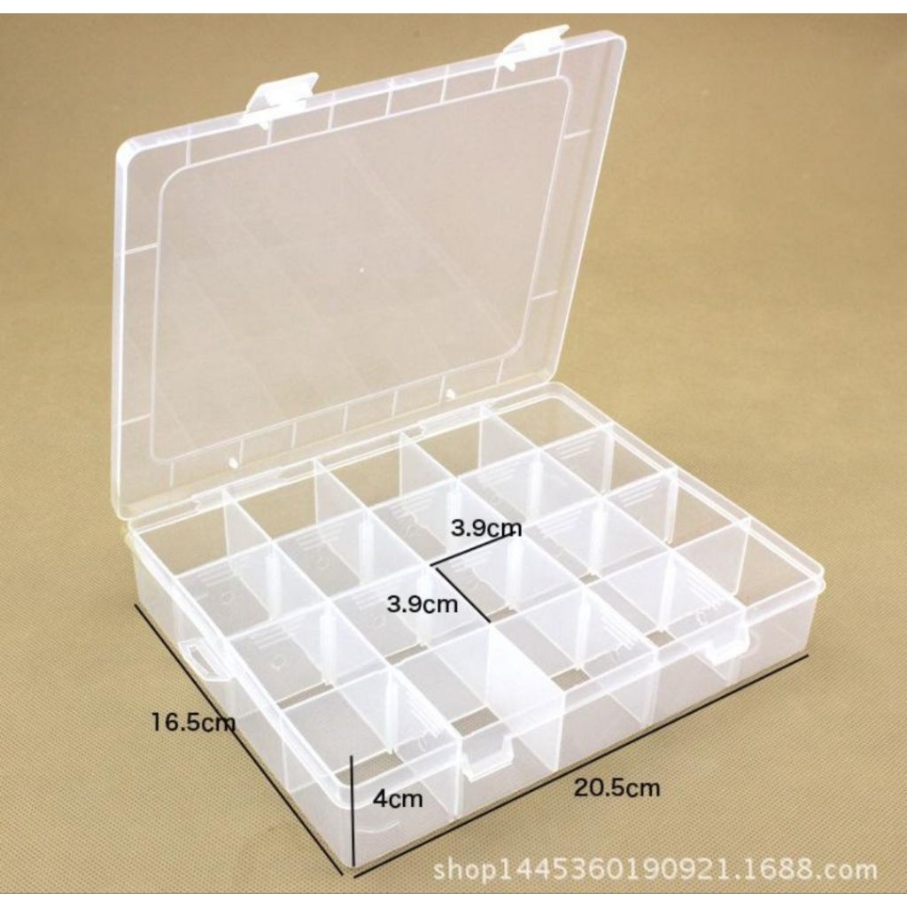 Kotak Penyimpanan 24 Sekat / Kotak Obat 24 Sekat / Box Penyimpanan 24 Sekat