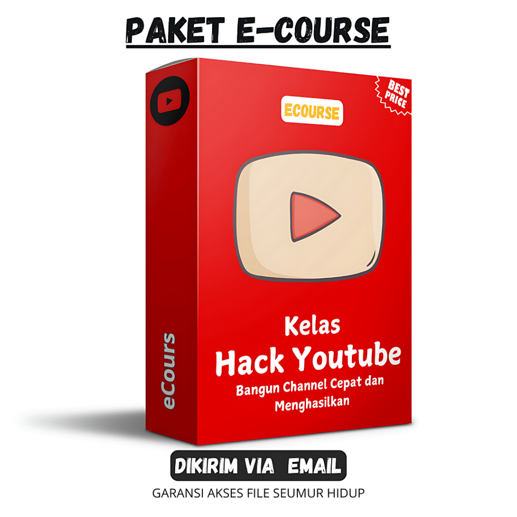 ECOURSE - KELAS HACK YOUTUBE - Bangun Channel Cepat dan Menghasilkan