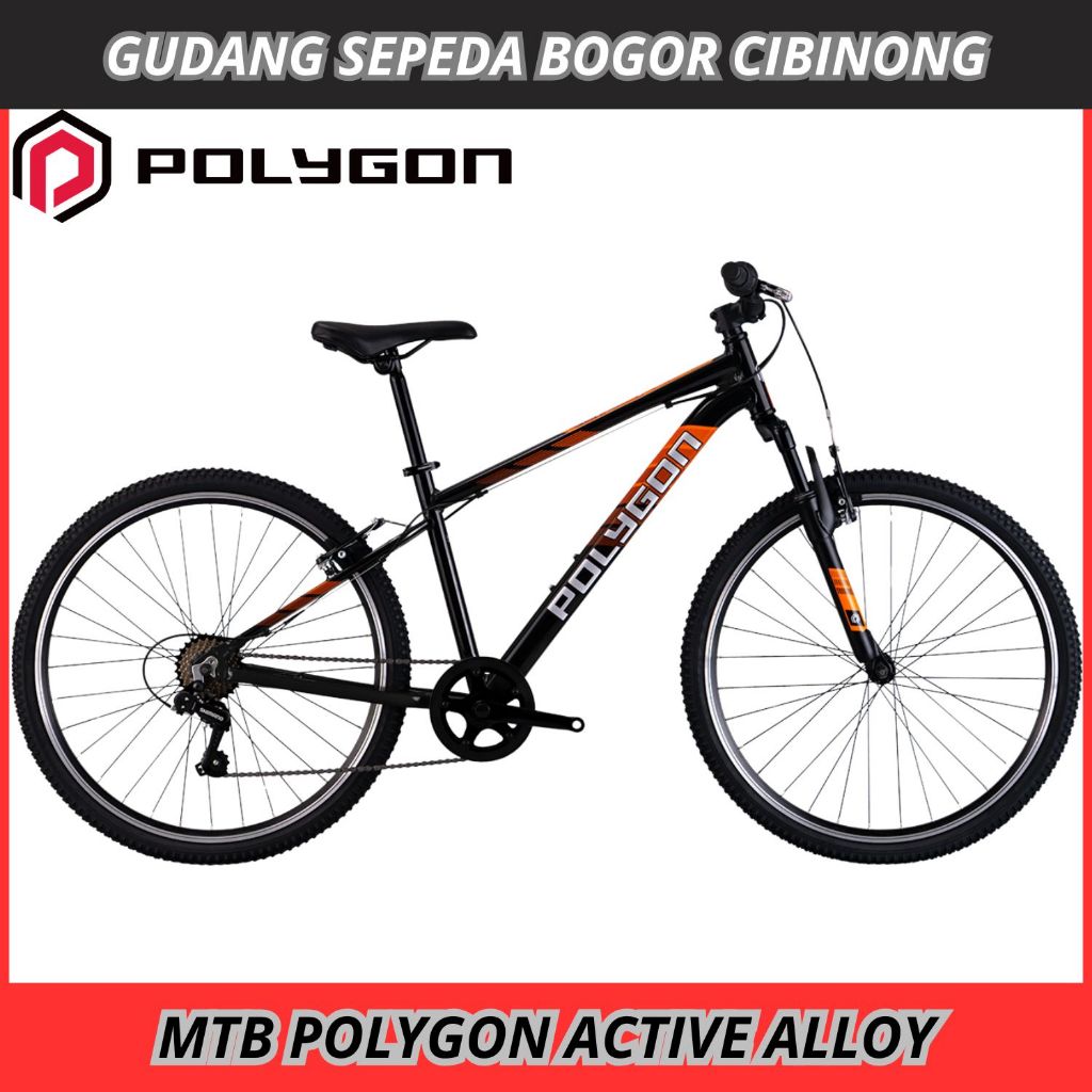 Sepeda Gunung MTB 26 POLYGON ACTIVE REM V BRAKE