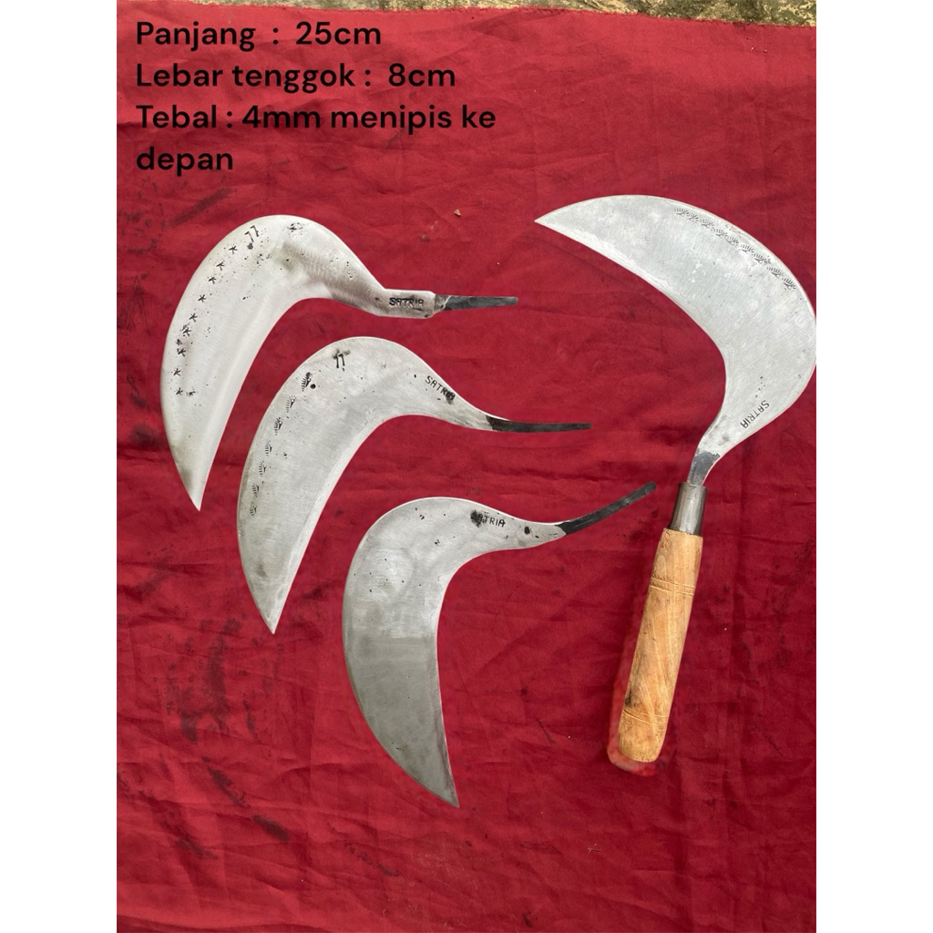arit rumput model cengkrong baja isen lapis 5 super asah siap pake