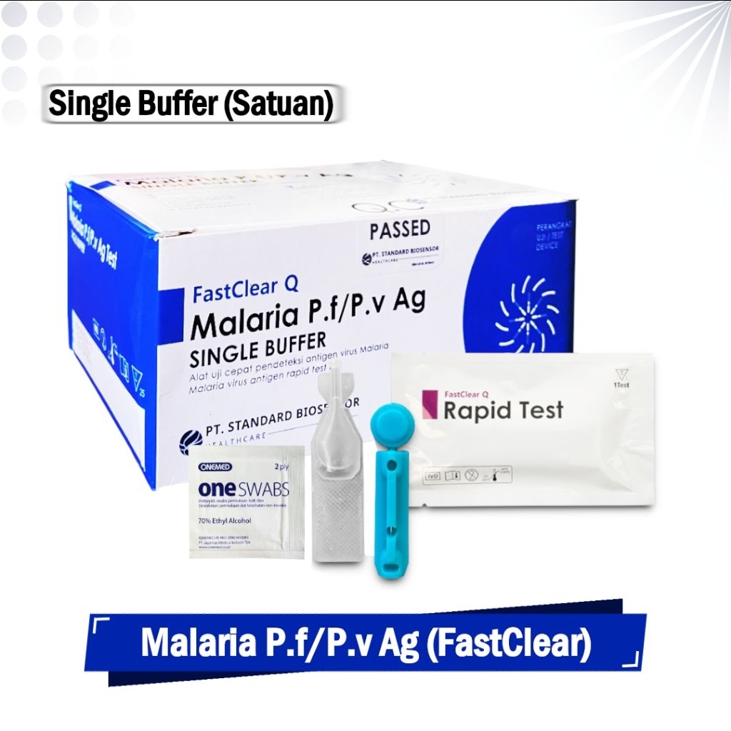 FastClear Q Rapid Test Antigen Malaria P.f/P.v Ag Single Buffer Ecer