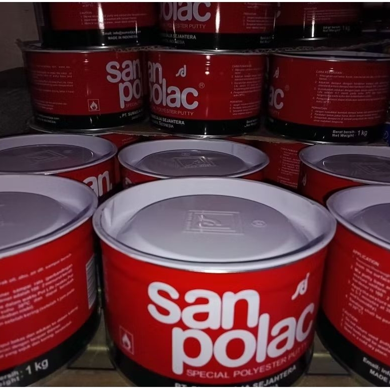 SANPOLAC DEMPUL 1 KG + resin hardener