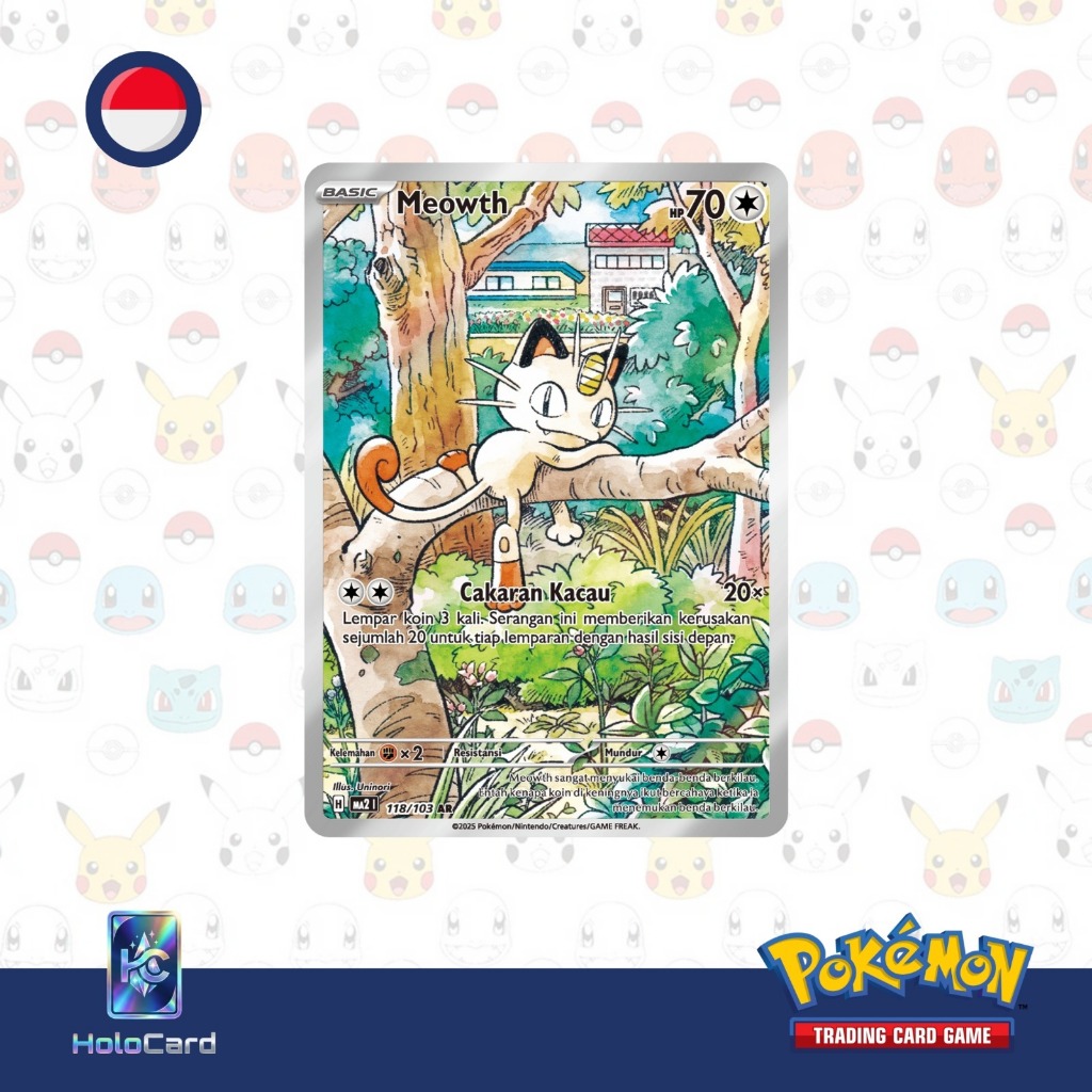 Pokemon TCG Indonesia - Meowth (MA21) 118/103 AR