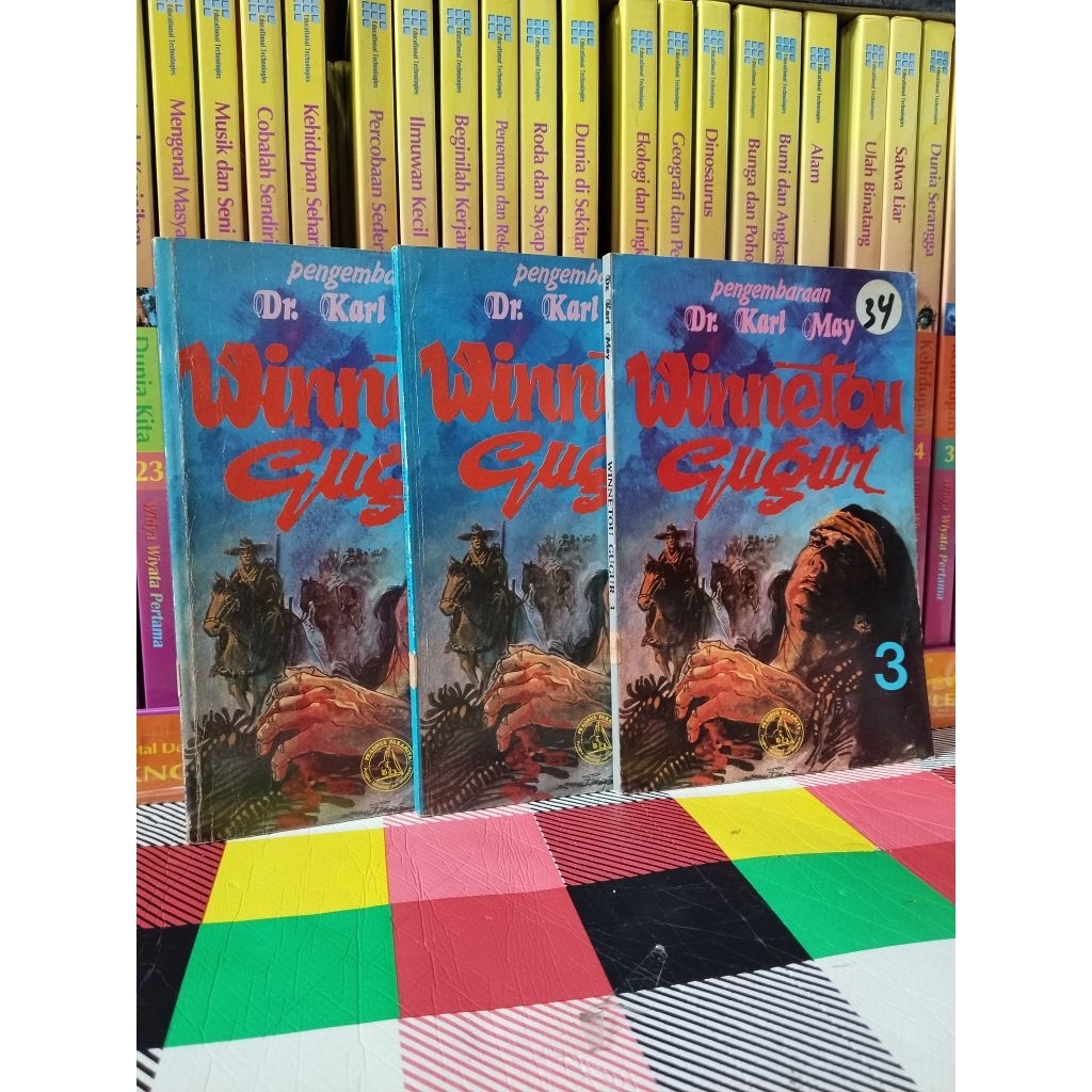 SATU SET PENGEMBARAAN Dr KARL MAY WINNETOU GUGUR