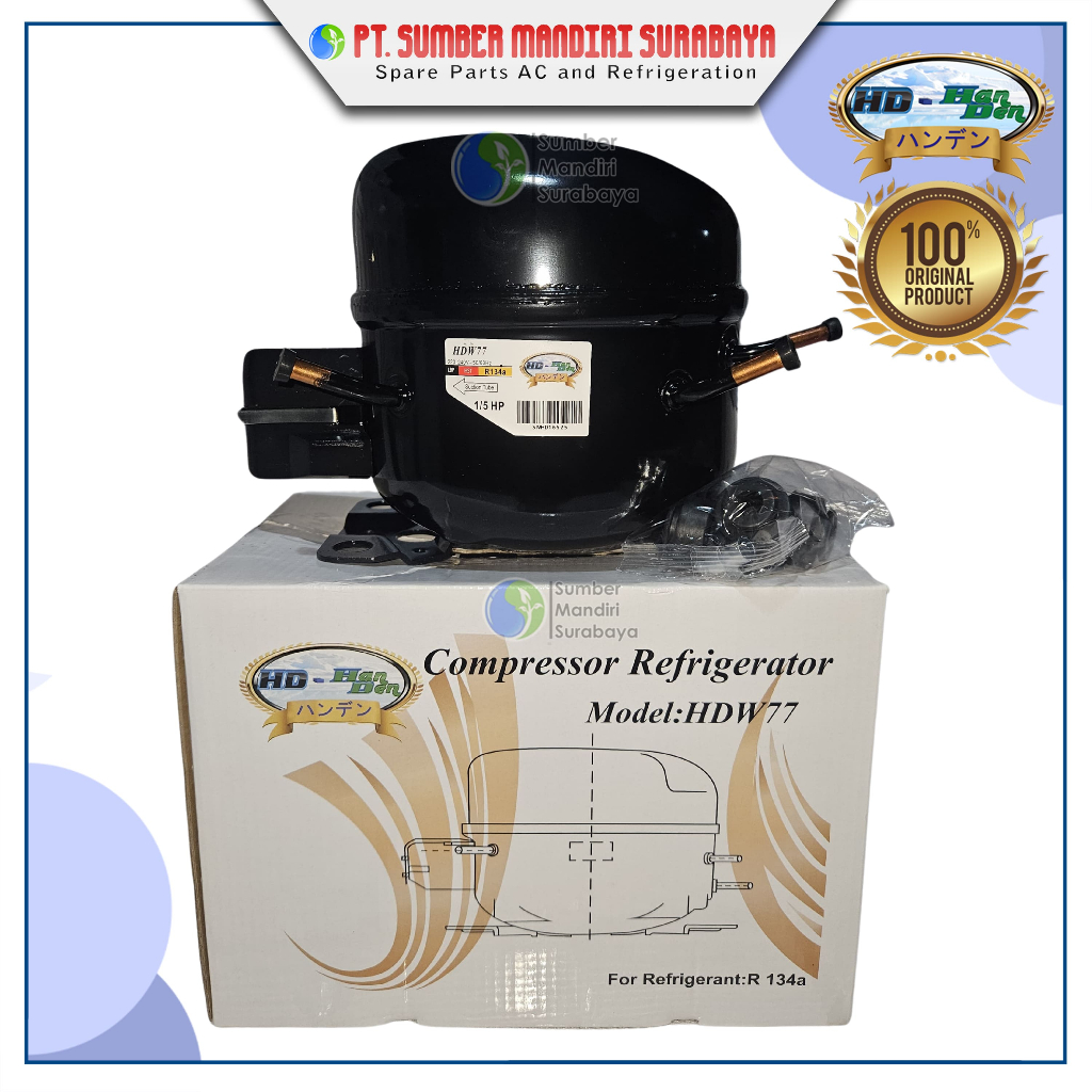 Kompresor / Compressor Kulkas Handen HDW 77 1/5 PK